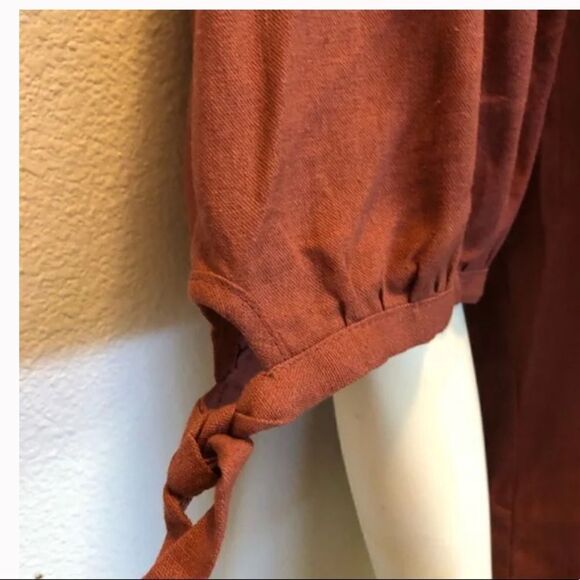 Express Linen Blend Off The Shoulder Top Size S - Picture 6 of 8